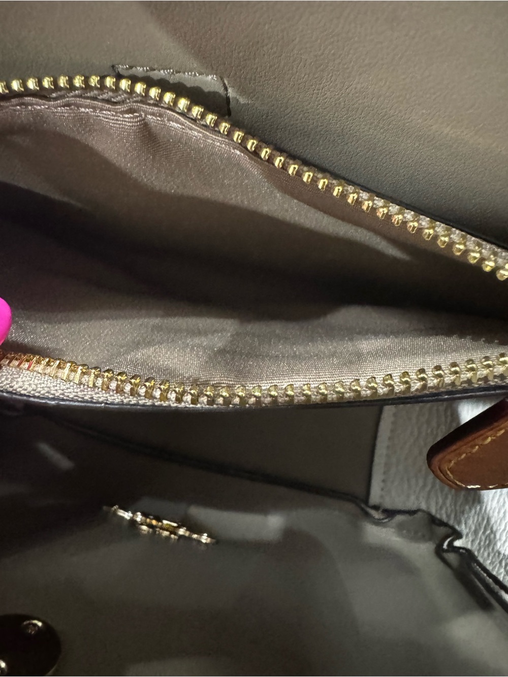COACH Hadley Mini Crossbody in Chalk pebbled leather - Picture 8 of 11